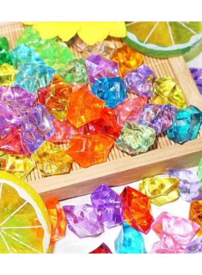EETU 500 grams Vase Fillers,Rainbow Acrylic Fake Crystal Jewels Gems for Wedding Table Scatters and Centerpieces Decoration - Image 3